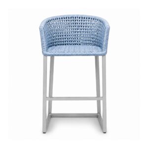 Banqueta Amalfi azul-clara para área externa da RC Casa & Jardim