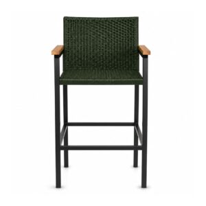 Banqueta Toscana verde com braços da RC Casa & Jardim