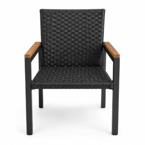 Poltrona Toscana para área externa com estrutura resistente e acabamento elegante