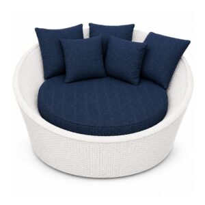Chaise Tradicional azul-marinho para área externa da RC Casa & Jardim