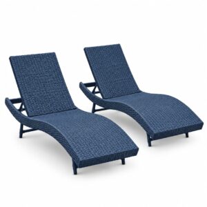 Conjunto com duas espreguiçadeiras Maré Azul