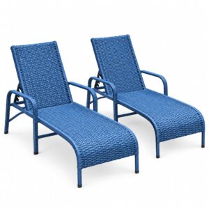 Espreguiçadeira Minas com trama natural para jardim e piscina