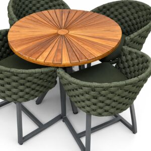 Mesa de Jantar Nápoles para área externa com estrutura resistente e acabamento elegante
