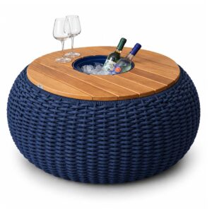 Mesa Bojo com Cooler para área externa com estrutura resistente e acabamento elegante