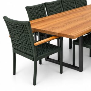 Mesa de Jantar Aurora para área externa com estrutura resistente e acabamento elegante